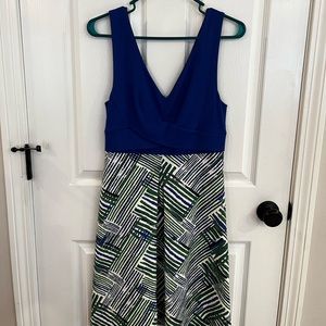 HD in Paris, Blue and green dress , size 2